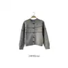 Cardigan de punto casual perezoso versátil tejido con jacquard dulce suave estilo coreano chic para otoño e invierno que reduce la edad