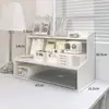 Organizador de Mesa de Escritório Grade Multicamadas Caixa de Armazenamento para Cosméticos Prateleira Estante de Armazenamento para Dormitório
