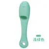 Cepillo de punta de nariz de silicona limpia poros cepillo facial pelo suave cepillo facial suave dedal de silicona cepillo de silicona cepillo para lavar la cara