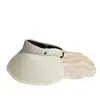 Sombrero de Sol Estilo Nuevo para Mujer, Protección Solar de Verano, Anti-UV, Negro Terciopelo Goma Hueco Superior, Ala Ancha, Chal Integrado, Moderno