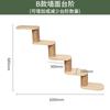 Rascador para gatos montado en la pared de madera maciza, nido para gatos montado en la pared, árbol para gatos integrado, rascador para gatos, cápsula espacial no ocupa espacio, poste para gatos para escalar montado en la pared