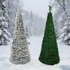 Árbol de Navidad Artificial Verde de PVC Decoraciones Navideñas Árbol de Navidad Plegable de 1.8m Decoración de Escena de Fiesta