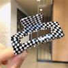 Pinza para el pelo de tiburón acético vintage francés Pinza para sujetar el pelo Pinza grande Pinza para el pelo Parte posterior de la cabeza Rizador de pelo Pinza cuadrada para el pelo Adorno para la cabeza de estilo étnico