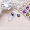 Novos 6x8mmK9 irregulares multifacetados formato cubo de gelo fundo pontiagudo Diamante Japonês tridimensional cor unha diamante de vidro ornamentos