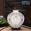 Vasos Cerâmicos Ornamentos Jingdezhen Decorações para Casa Arranjo de Flores Secas Novo Estilo Chinês Sala de Estar Gabinete de TV Artesanato Liquidação