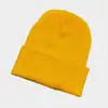 Chapéu de cor sólida para outono e inverno, comércio exterior, boné de lã de cor fluorescente, gorro de tricô, boné baotou de acrílico para atividades ao ar livre, fábrica de bonés de hip-hop