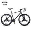 Bicicleta de carretera curva para adultos, para exteriores, con velocidad variable, para estudiantes, para caminar, viajar, ruta interna, de montaña