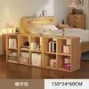 Estante, prateleira de armazenamento de piso, estante divisória semi-fechada para quarto ao lado da cama, armário de armazenamento, armário de grade, armário de oito compartimentos