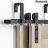 Trilho de Suspensão para Porta de Celeiro Americana Arc trilho duplo bypass porta dupla porta deslizante dianteira e traseira kit de trilho duplo trilho duplo