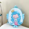 Mochila escolar de dibujos animados para jardín de infantes, nueva para niños y niñas de 2 a 5 años, linda mochila de cáscara de huevo de sirena