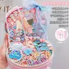 Regalo de Cumpleaños de Princesa de Gama Alta Caja de Joyería para Niños Set Nuevo de Accesorios para el Cabello para Niñas Caja de Regalo Caja de Almacenamiento para Pinzas de Cabello de Bebé