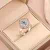 Anillo Giratorio de Descompresión Corazón Accesorio Giratorio Accesorio de Joyería para Mano Colgante Anillo Abierto Transfronterizo Trébol de Cuatro Hojas