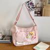Bolsa Casual Versátil Ins Nicho para Mulheres 2024 Nova Verão Elegante Transversal Tecido de Nylon Ombro Dumpling