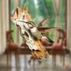 Pájaro Creativo de Madera Decoraciones de Pared 2D Adornos Colgantes Transfronterizos Suministros para Fiestas Manualidades