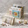 Separador de Libros Dividido de Hierro Forjado para Escritorio del Hogar Estante de Almacenamiento de Libros Organizador de Documentos de Oficina Soporte para Libros