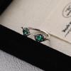 Anillo de Ojo Grande para Mujer con Pestañas Curvadas, Estilo Vintage, Moderno y Único, Nuevo Anillo Abierto Ajustable, Anillo para Dedo Índice, de Moda