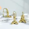 Set de Tres Figuras de Lujo Ligero con Temática de Yoga y Danza para Maquetas de Dormitorios, Salas de Estar, Estudios y Decoración de Hoteles