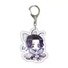 Man Yun Cazador de Demonios: Llavero de Mascota Kimetsu No Yaiba Anime Inosuke Nezuko Acrílico Colgante para Mochila de Estudiante