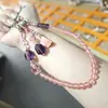Cadena de Teléfono Colgante de Caqui de Nuevo Estilo para la Buena Suerte, Amuleto de Buena Suerte, Llavero de Pulsera con Cuentas de Cristal Fresco de Verano