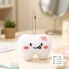 Chaveiro de Dente de Emoção de Pelúcia Pequeno Pingente Boneca de Pelúcia Fofa Criativa Decoração de Chaveiro de Bolsa de Estudante