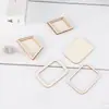 Conjunto de 10 Peças de Ímãs de Geladeira com Bordado Dai Acessórios Moldura Redonda DIY para Montagem Bordado Letras Peças de Madeira Ímãs de Geladeira Artesanais