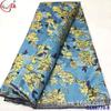 Tecido Brocado Jacquard Antigo Bordado Dupla Face com Fio de Ouro e Prata Renda Brocada Africana