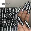 FULL BEAUTY transfronterizo nuevo Halloween relieve tridimensional gema ojo de demonio araña pegatinas para uñas al por mayor
