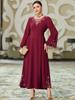 Novo vestido cor vinho com decote vazado em malha com costura e strass, versão em A