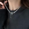 Collar de amor para mujer, diseño de nicho, accesorios de alta gama, circonitas, hip-hop, dulce y genial, cadena para suéter.