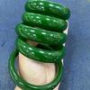 Pulseira Jaspe Imitação Alta Material Mongólia Exterior Xinjiang Jade Verde Espinafre Pulseira Verde Total Joias Femininas Pulseira Atacado