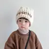 Nuevo Modelo 2025 Gorro de Lana Tejido Grueso con Forro de Felpa para Niños para Invierno, Resistente al Frío y Cálido, Adecuado para Niños y Niñas, Envío Gratis