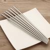 Palillos de Acero Inoxidable 304 para Uso Doméstico, Palillos Cuadrados Antideslizantes Estilo Coreano, Palillos de Hotel, Palillos de Restaurante, Palillos Coreanos, Palillos Japoneses