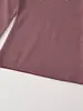 Ropa de mujer más vendida en comercio exterior transfronterizo de Amazon 2026: Camiseta base de punto reversible de cuello alto a rayas, corte slim, manga larga para mujer