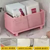 Caja de almacenamiento de mascarillas faciales de gran capacidad, cesta de almacenamiento de cosméticos para lavabo de baño, estante para productos de cuidado de la piel de escritorio para baño