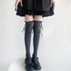 Meias de Outono e Inverno Zhuji para Mulheres, Meias Longas para Botas com Laço, Meias Japonesas de Nicho Acima do Joelho, Meias Empilhadas para Panturrilha, Atacado