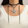 Joyería Transfronteriza Europea y Americana Estilo Étnico Retro Bohemio Aleación Flor Luna Colgante Collar Largo de Doble Capa para Mujer