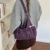 Bolso de lona para mujer, nuevo bolso de hombro estilo coreano inspirado en el ballet 2026, gran capacidad, adecuado para la escuela, el trabajo y como bolso de mano cruzado.