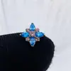 F136 Titânio de Grau Médico para Implante Stud de Orelha Fundo Plano Rosca Interna Zircônia Ultra Brilho Stud de Orelha Livre Stud de Orelha