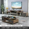 Mueble de TV moderno minimalista y juego de mesa de café para sala de estar, mueble de almacenamiento de pie para apartamento pequeño