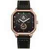 Venta al por mayor de fábrica nuevo y creativo estuche cuadrado con correa reloj de pulsera para mujer escala simple reloj de cuarzo reloj de pulsera para mujer