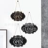 Decoración de Tienda Amazon Letrero de Madera de Doble Cara Decoración para el Hogar Letrero de Madera para Negocio Letrero para Puerta Listo para Entrega