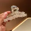 2025 Original Lujo Accesible Clip de Cristal Elegante Pinza de Tiburón en la Parte Posterior de la Cabeza Pasador de Pelo Pasador de Pelo de Gama Alta para Mujeres