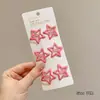 Pinzas para el cabello infantiles de moda con forma de estrella, versátiles y no dañan el cabello, juego de pasadores para arreglar mechones sueltos y flequillo, accesorios para el cabello para niñas