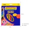Lápices de Colores a Base de Aceite Caja de 24 Colores para Dibujo y Pintura de Estudiantes y Niños Set de Lápices de Colores Venta al por Mayor