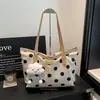 Bolso Tote de Lunares Nuevo 2026 para Mujer, Bolso de Hombro de Gran Capacidad para el Trabajo, Bolso de Mano Versátil de Nicho de Alta Gama