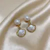 Pendientes Retro de Perlas Franceses para Mujer, Lujo Ligero, Pendientes de Gama Alta, Pendientes de Diseño de Nicho, Pendientes para Viajes de Vacaciones al por Mayor