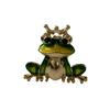 Bonito Crown Frog Príncipe Broche High-end das Mulheres Design Sense Niche Pins Anti-luz Fivela Moda Corpete Acessórios