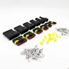 Conector à prova d'água para carro HID, plugue macho e fêmea AMP, série 1.5, conector 1 2 3 4 5 6 furos, acessórios