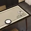 Mantel de PVC impermeable, a prueba de aceite, lavable, estilo wabi-sabi, nuevo 2026, sensación de lujo ligero de alta gama, tapete para escritorio de sala de estar