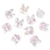 Contas de Acrílico Transparentes Gradiente de Coelho Estéreo Feitas à Mão DIY Pulseira Pulseira Contas Soltas